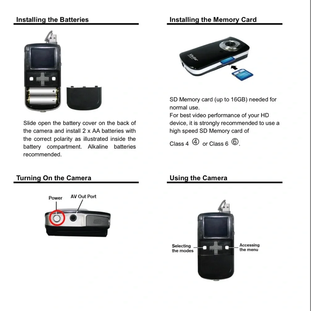 Witar 610HD Black Digital Video Camera